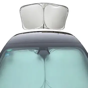Складные Солнцезащитные козырьки на лобовом стекле автомобиля, Солнцезащитный козырек на лобовое стекло, Солнцезащитный зонтик для Tesla Model 3 Y, аксессуары для солнцезащитных козырьков