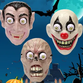 Легкий головной убор на Хэллоуин Жуткий головной убор Зомби Реалистичный многоразовый костюм Дома с привидениями для вечеринки в честь Хэллоуина Косплей Подробнее