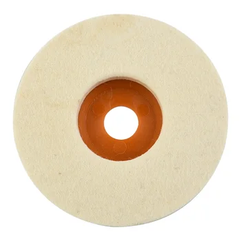 1 шт. шерстяной полировальный коврик 4-дюймовый Абразивный Шлифовальный круг для стеклянной мебели, керамики, мрамора, деталей для угловой шлифовальной машины