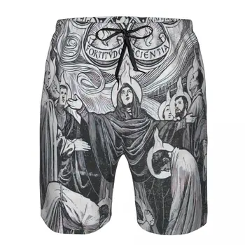 Мужские пляжные шорты Christ The King, Быстросохнущий купальник для фитнеса, 3D-шорты Funny Street Fun