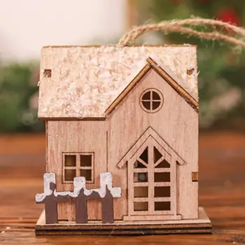 Рождественский орнамент для дома, очаровательный декор для дома отдыха, светящиеся украшения для окон, поделки из древесной смолы для праздничной вечеринки на рабочем столе