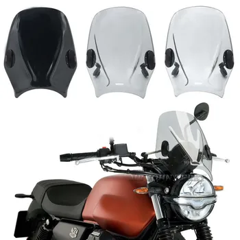 Для MOTO GUZZI V7 STONE 850 V7 III STONE 750 Ветровое стекло мотоцикла Козырек на лобовое стекло козырек с двойным пузырьковым экраном