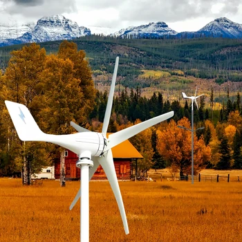 Вертикальная ветряная турбина мощностью 3000 Вт, 12 В, 24 В, 48 В, небольшая ветряная мельница, бесплатная энергия домашней фермы отправляется на контроллер MPPT