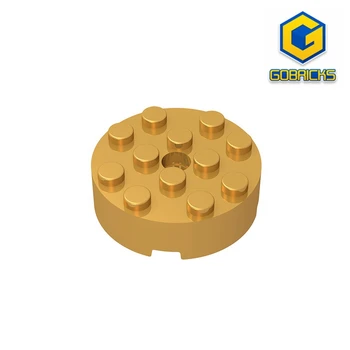 Кирпич Gobricks GDS-952 Круглый 4 x 4 с отверстием совместим с Техническими образовательными строительными блоками lego 87081 DIY