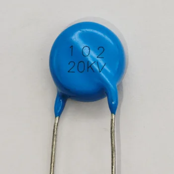 20ШТ Высокочастотный синий керамический конденсатор с чипом 20 КВ 102 К 1000pF Высоковольтный источник питания керамический диэлектрический конденсатор