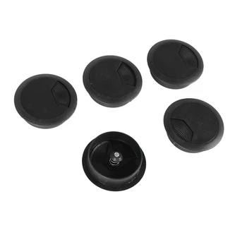 10 Шт Черных круглых пластиковых чехлов для кабельных отверстий диаметром 70 мм для компьютерного стола