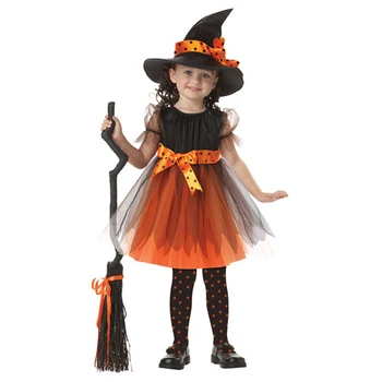 Детский косплей маскарадный костюм Сказочной ведьмы для косплея Отлично подходит для вечеринок на Хэллоуин