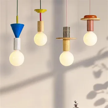 Подвесной светильник Schneid Junit, светодиодная деревянная лампа в скандинавском стиле, подвесной светильник для кухни, домашнего декора, Люстра для спальни, кавайный светильник для декора комнаты