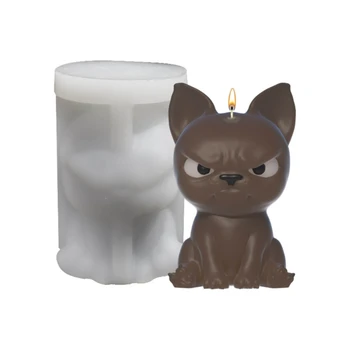 W3JA Форма для свечей Angry Dog для украшения торта, шоколада, мыла ручной работы, изготовления конфет для вечеринок, свадеб и торжеств