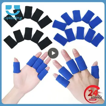 1 ~ 10ШТ 10-эластичные спортивные рукава для пальцев, поддерживающие артрит, защита для пальцев, Баскетбольная защита для пальцев, бандаж для большого пальца