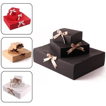 Коробка Kraft Paepr Для Выпечки Печенья Подарочные Коробки Коробка Для Упаковки Рубашек Рождество День Рождения Свадьба Упаковка Шоколадной Одежды Сумка Для Хранения
