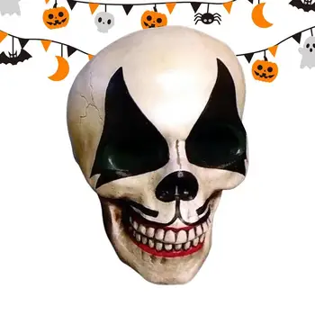 Черепа на Хэллоуин, модель головы человеческого черепа из смолы на Хэллоуин, Многофункциональная декоративная голова черепа с отпечатками рук для телевизора Windowsillow