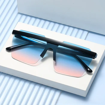 Новая индивидуальность, Модные винтажные солнцезащитные очки без оправы для мужчин за рулем, роскошные поляризованные Солнцезащитные очки для рыбалки, Дизайнерские женские UV400