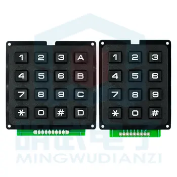 Однокристальная матрица клавиш клавиатуры 4 * 3 4X4, 16-клавишный модуль промышленной клавиатуры, сканирование строк и столбцов