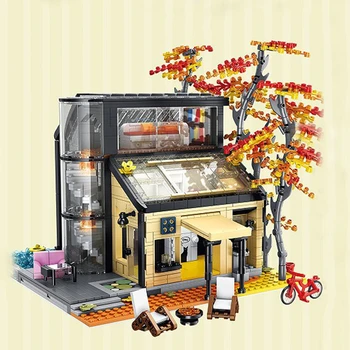 Креативный эксперт Moc Dream Cottage Вилла в Кленовом лесу с видом на улицу, строительные блоки, игрушки для девочек, подарки на день рождения 2008шт.