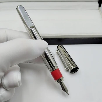 роскошная серебристо-черная шариковая ручка/авторучка MB серии M, канцелярские принадлежности для бизнеса, модные чернильные ручки для письма