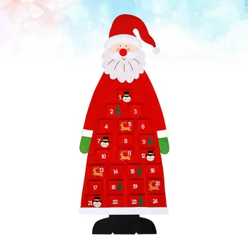 Рождественский Адвент-календарь, Интересные календари обратного отсчета фестиваля, Новогодние украшения Санта-Клауса, висящие для домашнего офиса(
