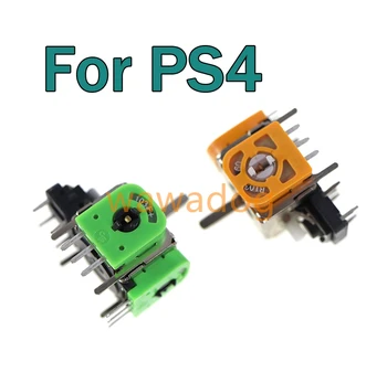 100шт Яблочно-зеленый Оранжевый металлический джойстик 3D Аналоговый джойстик Сенсор для Playstation Dualshock 4 Деталь для ремонта контроллера PS4