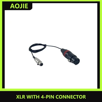 4-контактный интерфейсный кабель преобразования аудиокабеля AOJIE XLR подходит для проводных микрофонов, таких как Shure beta58ksm8, Sennheiser e945