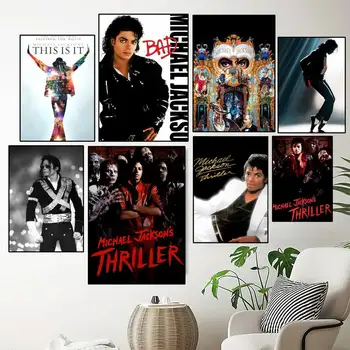 Плакат певца Майкла Джексона, настенная живопись, украшение спальни, гостиной, дома