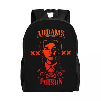 Дизайн Wednesday Addams, дорожный рюкзак для мужчин и женщин, школьный рюкзак для ноутбука, сумки для студентов колледжа