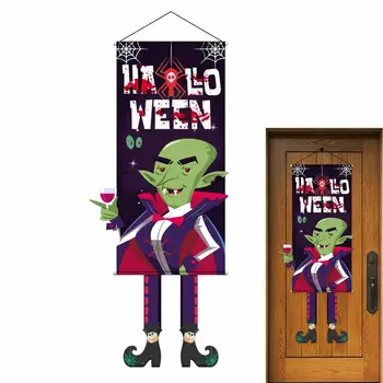 Украшения для вывешивания баннеров на Хэллоуин, Гобеленовый орнамент для вечеринки, принадлежности для вечеринки на Хэллоуин, входная дверь в Дом с привидениями