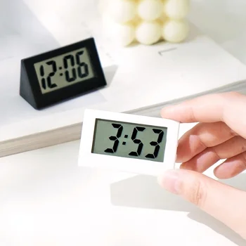 Мини-ЖК-цифровая настольная панель, настольные Электронные часы для рабочего стола, домашнего офиса, Бесшумные Настольные часы с дисплеем времени