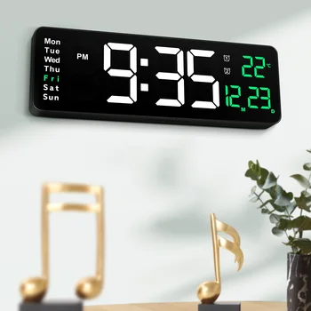 Цифровые настенные часы Температурный класс Современное крепление Reloj с большим дисплеем Nordic