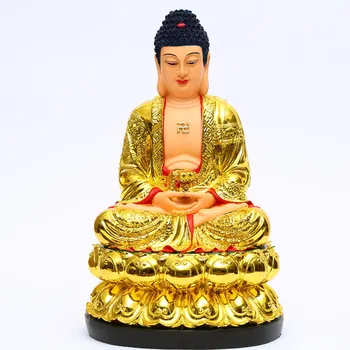 статуя Будды из смолы 18x30 см, предлагающая Медицину Мастеру Будде Фэн-Шуй, Орнамент для зала, буддийские инструменты, Церковная Молитва, домашний декор