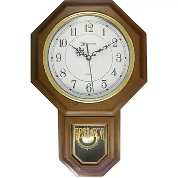 Современные настенные часы с маятником 18,75 дюйма (искусственное дерево)