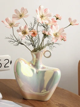 Ins wind ваза для ключиц человека, ниша, художественный дизайн, керамическая ваза, цветочная композиция, украшение рабочего стола в гостиной, украшения