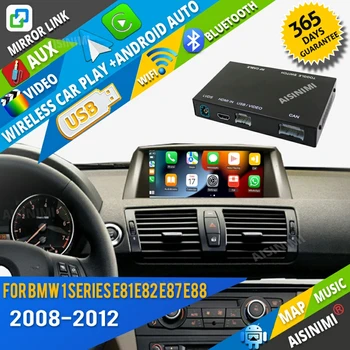 Беспроводной Apple Carplay для BMW 1 Серии E81 E82 E87 E88 Оригинальная система CIC (2008-20 Android Auto Module Air play Mirror Link
