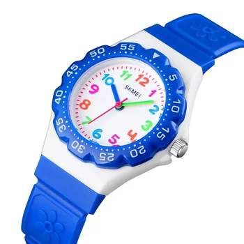 Милые женские кварцевые наручные часы в цветочном корпусе, модные водонепроницаемые спортивные аналоговые наручные часы для дам, подарок для девочек