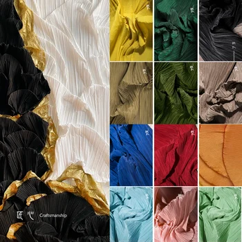 Мириады Картин DIY Складки ручной работы Свадебное Украшение Фоновая Ткань Одежда Дизайнерские Ткани