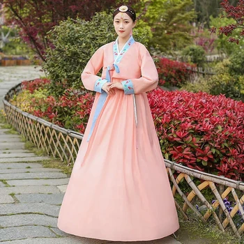 Православный Народный Женский костюм Ханбок, Корейское платье, Элегантный костюм принцессы во дворце, Корейское свадебное платье Emboridery