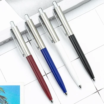 Модный дизайн Металлическая Шариковая ручка PK Shape Для деловых Мужчин, Фирменная Подарочная ручка для письма, Купить 2 подарка для отправки