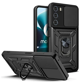Для Motorola G200 Slide Camera Armor Чехол Для Телефона Moto G73 5G/Moto G32/Moto G22/Moto G51 5G/Moto G100 Capa Держатель С Магнитным Кольцом