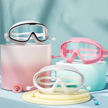 Популярные в Интернете водонепроницаемые и противотуманные профессиональные очки для дайвинга в большой оправе, очки для плавания для взрослых