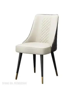 Обеденный стул современный Скандинавский Легкий роскошный бытовой обеденный стул из массива дерева, ресторан для отдыха, магазин молочного чая, гвоздь