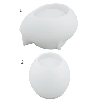 Формы для подсвечников Эпоксидные формы для литья смолы, DIY Хрустальный держатель для чайных ламп 594C
