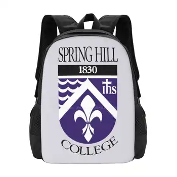 Сумка для колледжа Спринг Хилл, рюкзак для мужчин, женщин, девочек, подростков, логотип колледжа Спринг Хилл, Студент колледжа Спринг Хилл, Спринг Хилл