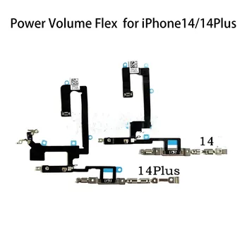 Для iPhone 14 Plus Pro Максимальный выключатель питания Кнопка регулировки громкости Гибкий кабель Запасные части Кнопка включения выключения питания Гибкий кабель