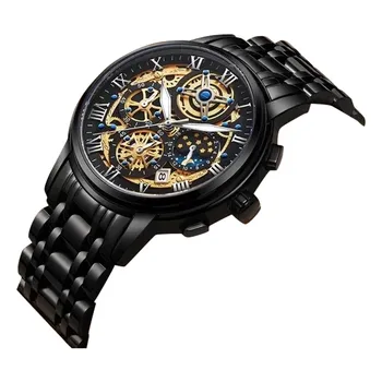 Mens Watches Sport Waterproof Calendar Leather Chronograph Quartz Watch часы женские наручные Reloj mujer Relógio feminino 시계