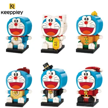 Keeppley Строительные Блоки Игрушки серии Doraemon Творческая Сборка Строительные Блоки Модная Модель Украшение Подарок