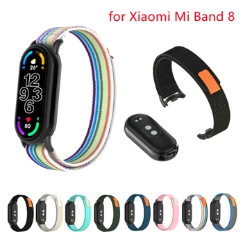 Нейлоновая петля для ремешка Mi Band 8, спортивный дышащий браслет для Xiaomi Mi Band 8, ремешок для смарт-часов, сменный ремешок для браслета