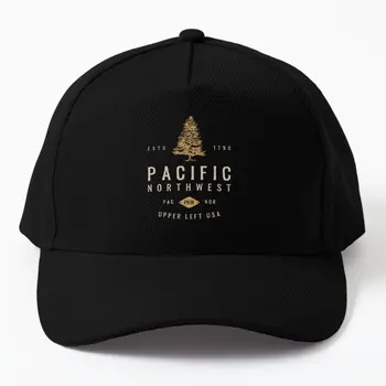 Бейсболка Pacific Northwest, шляпа, капот, черная Мужская кепка в стиле хип-хоп, женская кепка с принтом, Солнцезащитная, повседневная, спортивная, однотонная