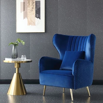Новый дизайн, полностью Ленивый Стул для гостиной Nordic Milk Velvet Lounge, Односпальный диван-кресло, Расслабляющая мебель для отдыха