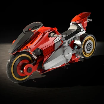 MOC Speed high-tech Cyberpunks 2077 Строительные блоки для велосипеда, модель мотоцикла, наборы для мотогонок 