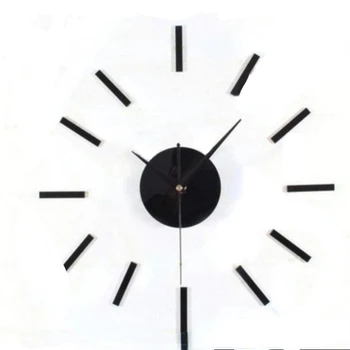 DIY Акриловые Бесшумные Настенные часы Настенный декор Простой гостиной 3d Настенные часы для дома и украшения Цифровые Часы