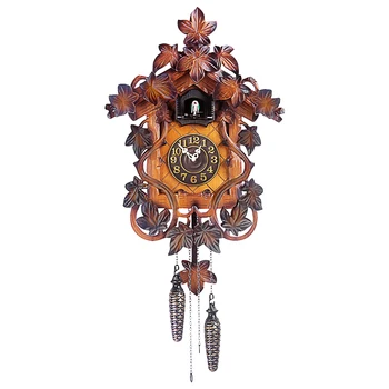 Классические Настенные часы с кукушкой Старинные Уникальные Деревянные Большие Декоративные Настенные часы с мультяшным оформлением гостиной Zegar Scienny Clocks